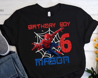 Spiderman Shirt, Spiderman Birthday Shirts