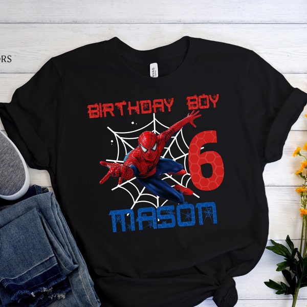 Spiderman Shirt, Spiderman Birthday Shirts