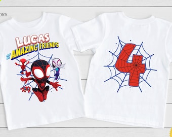 Spin Birthday Shirt, Spidey T-Shirt
