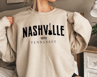 Nashville Sweatshirt, Nashville Tennessee Sweatshirt, Country Music Shirt, Music City Sweatshirt, Nashville Gift