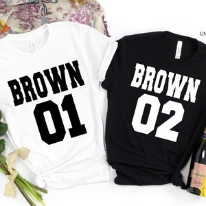 Family Tshirts, Couple Shirts, Valentine Day Shirt, Team Name Shirt, Sport Shirts, Custom Shirt, Name Number, Football Fan Shirt, School Tee