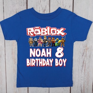 Roblox Birthday Shirt, Custom Roblox Birthday Party Tshirt, Personilized Roblox Boy T-shirt, Gamer Birthday shirt, Roblox Girl Shirt