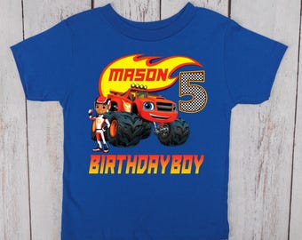 Blaze Shirt, Blaze Birthday Boy Shirt, Monster Machines Birthday Shirt