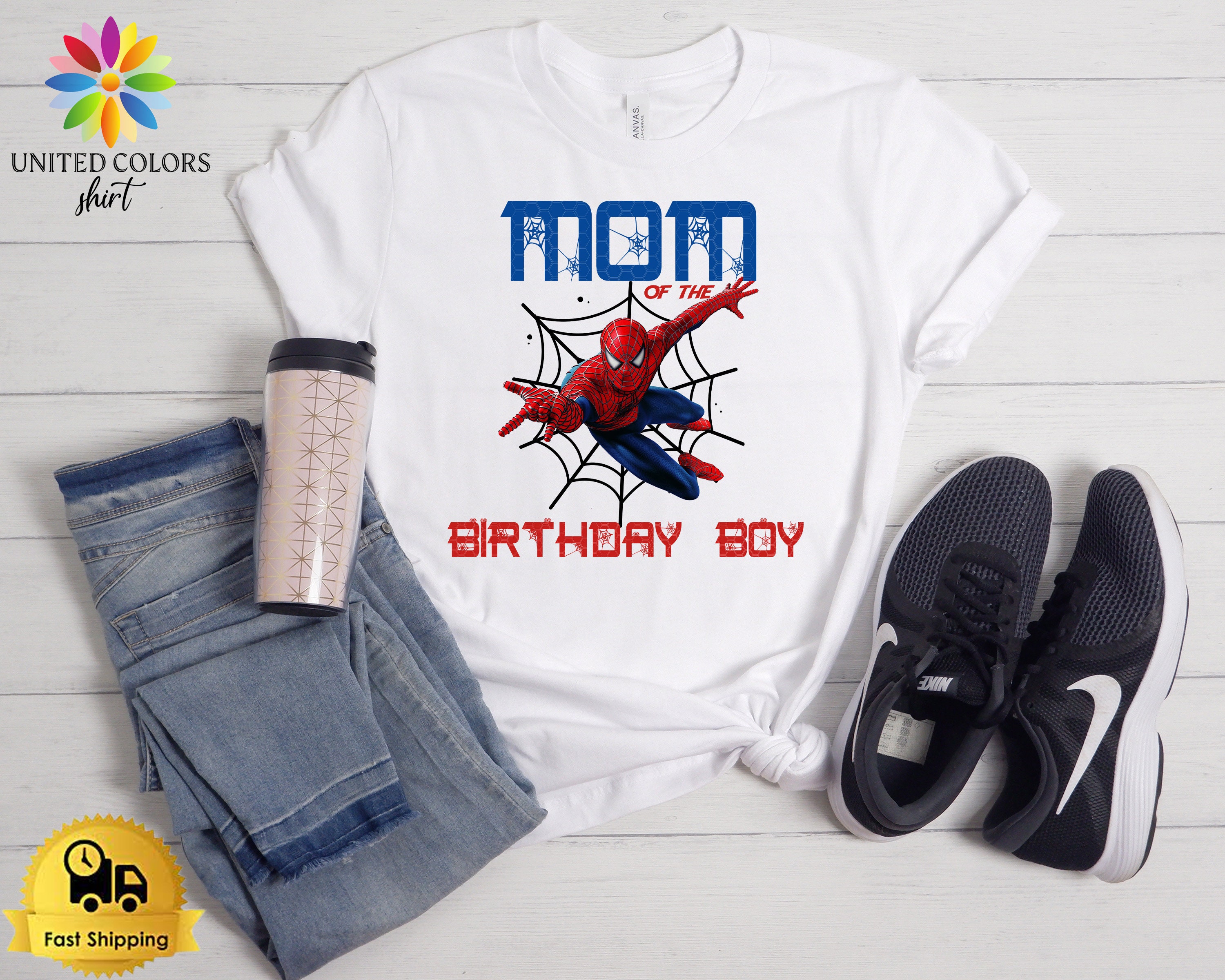 Discover Spiderman Shirt, Spiderman Birthday Shirts, Birthday Boy Shirt, Name Age Birthday TShirt, Superhero Birthday Shirt, Toddler Birthday Outfit