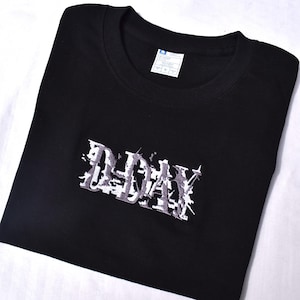 D-DAY Agust D Suga Yoongi black EMBROIDERED T-Shirt shirt bts bangtan