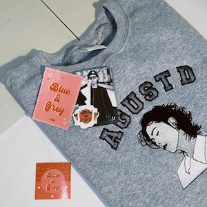 AGUST D SUGA EMBROIDERED Sweatshirt Crewneck
