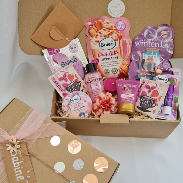 Wellness Geschenkbox für Frauen / Geburtstagskiste / Geschenk für Frauen zu Weihnachten / Geschenkbox für Freundin / Entspannungsbox / 37