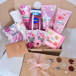 Geschenkset für Frauen / Personalisierte Wellness Geschenkbox Geburtstagsgeschenk / Weihnachtsgeschenk / Beautybox für Freundin /47