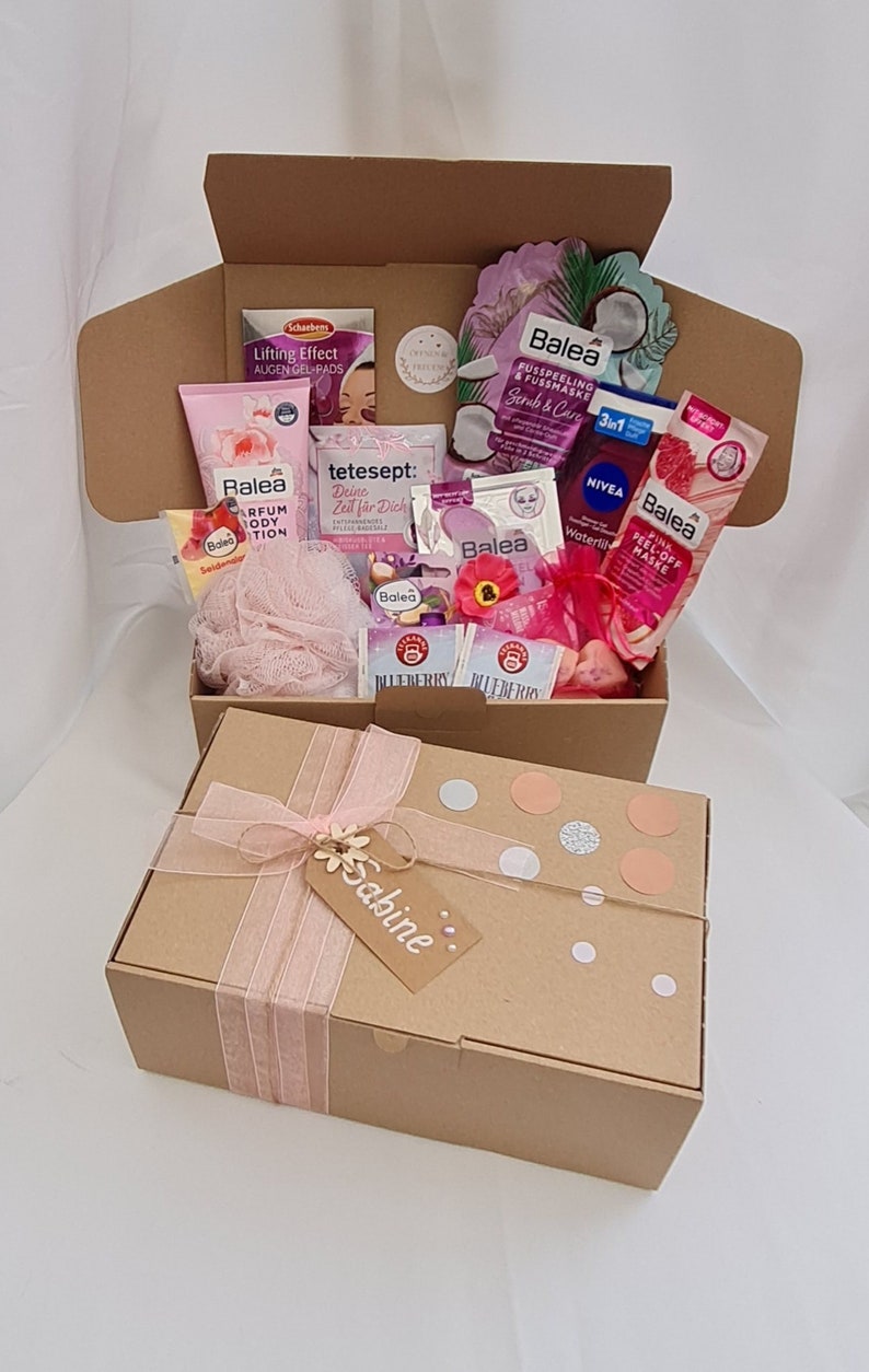 Geschenkbox für Frauen, Wellnessbox, Spa Geschenk, Beautyset für Freundin zum Geburtstag, Hochzeit, Weihnachten, Geburt, personalisiert /5 Bild 2