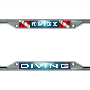 Scuba Diver License Plate frame