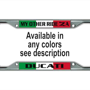 Ducati License Plate frame