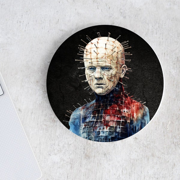 Pinhead Hellraiser Horror Film Drinks Coaster - V2