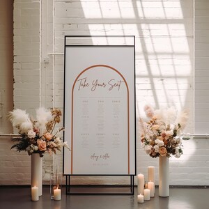 Table Plan Arch Arch Design Table Plan Editable Table Plan | Digital Download Wedding ...