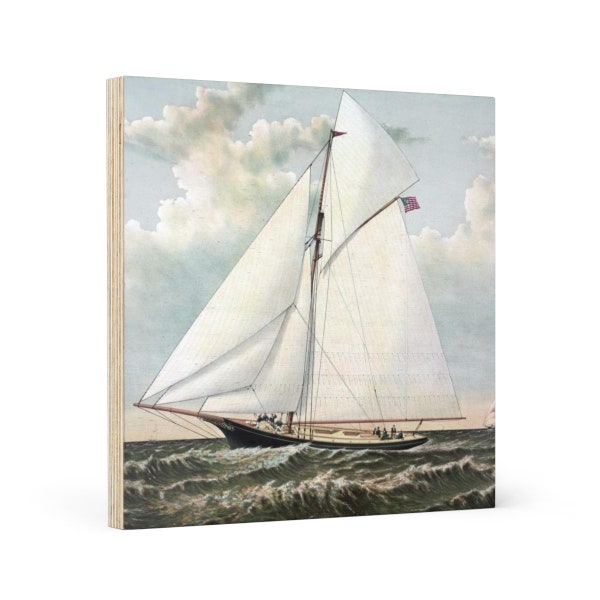 Yacht on the sea Canvas