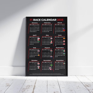 Calendario de temporada 2025 / ¡Gran regalo!