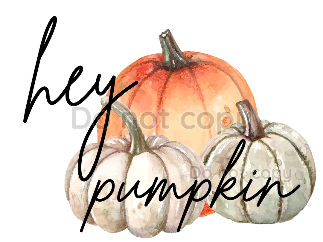Hey Pumpkin High Resolution PNG Digital File With Transparent ...
