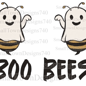 Boo bees high resolution PNG digital design sublimation, DTF DTG