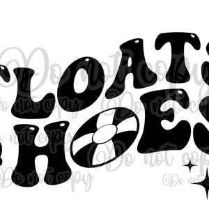 Floats and hoes digital design bundle 2 files with matching front pocket design high resolution PNG files transparent background wavy
