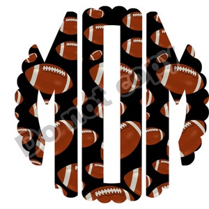 Football Mom Circle Monogram High resolution PNG digital file with transparent background