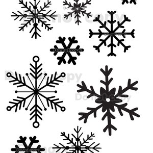 Snowflake high resolution PNG digital file with transparent background. Works with cricut, silhouette & other cut programs.