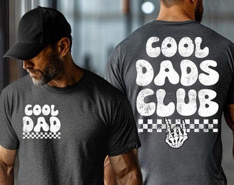Cool Dads Club - Distressed - vintage - paquete de diseño digital png de alta resolución - diseño frontal y posterior para hombres - DTF
