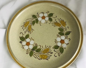 昭和レトロ ハースサイド ストーンウェア 花柄陶器皿 9枚セット 昭和