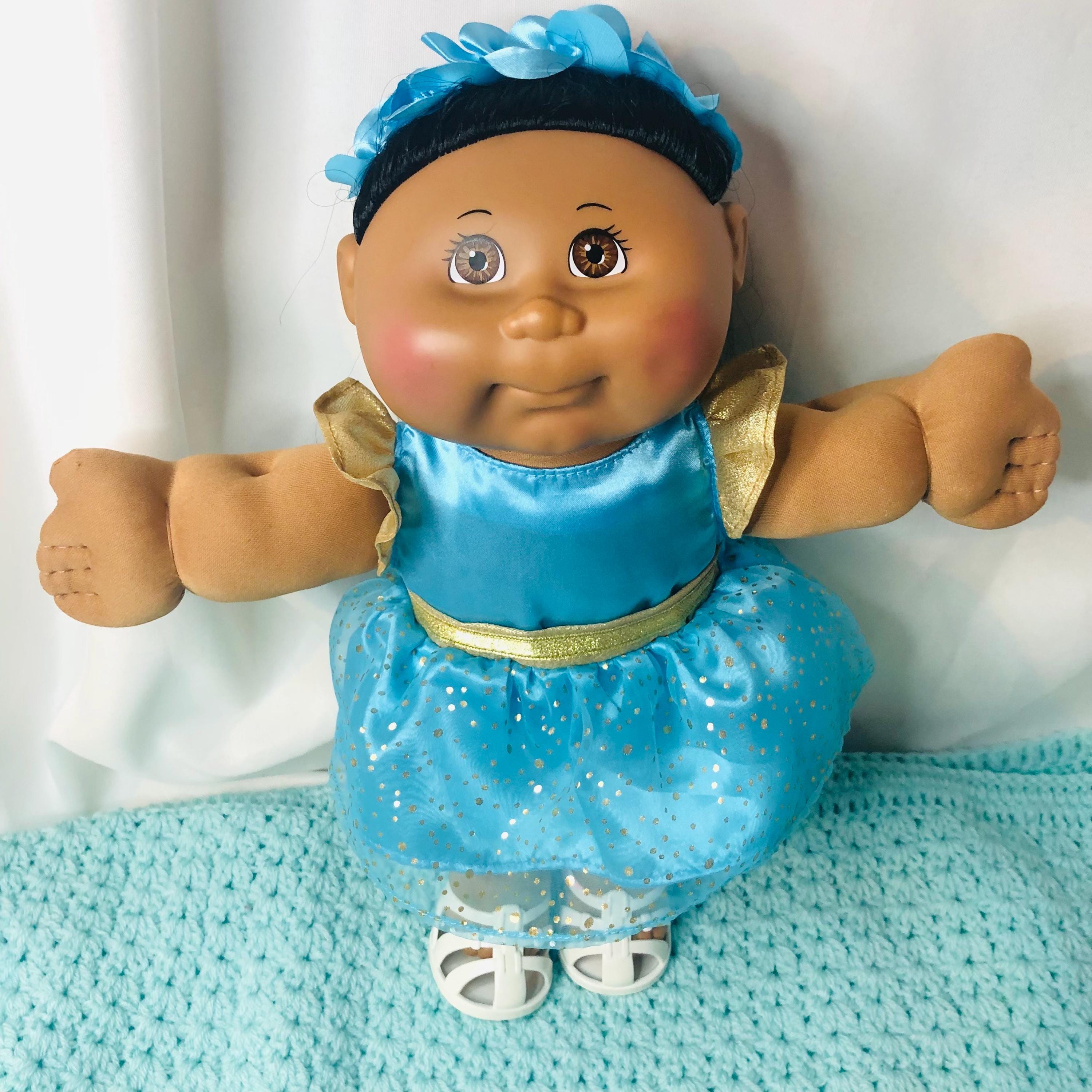 cabbage patch doll blue dress Little Adventures Doll Dress Scandinavian Princess