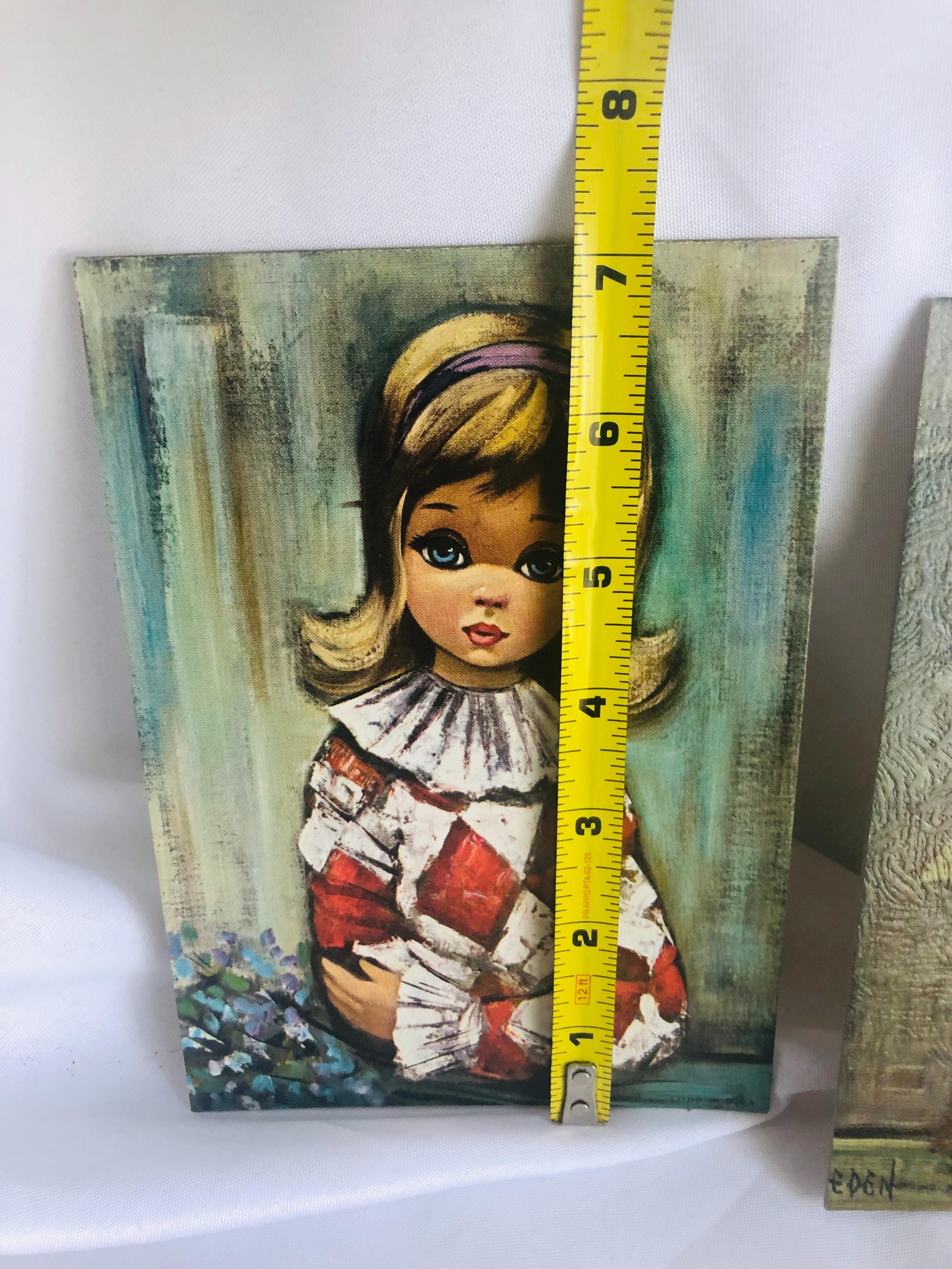 Vintage Eden Big Eye Girl Prints – Sailor, Harlequin Mid-century 