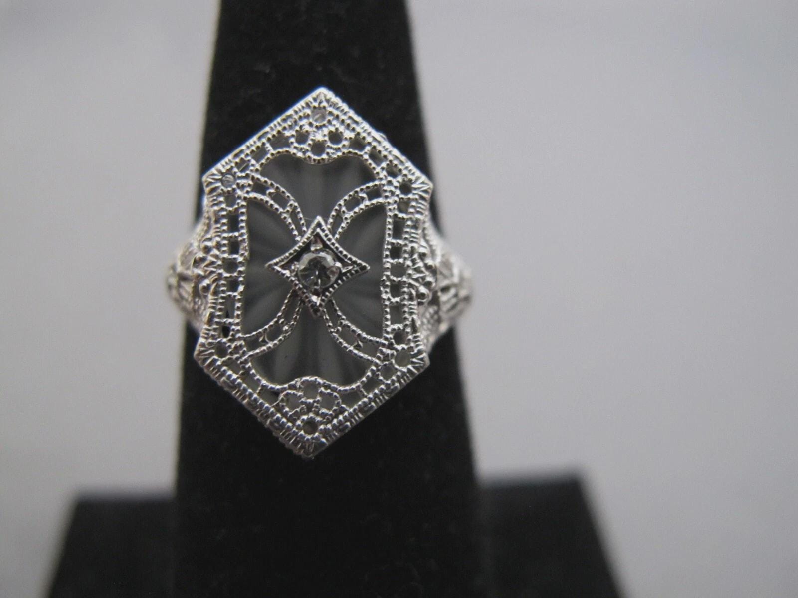 10k Esemco Antique Rings - Etsy