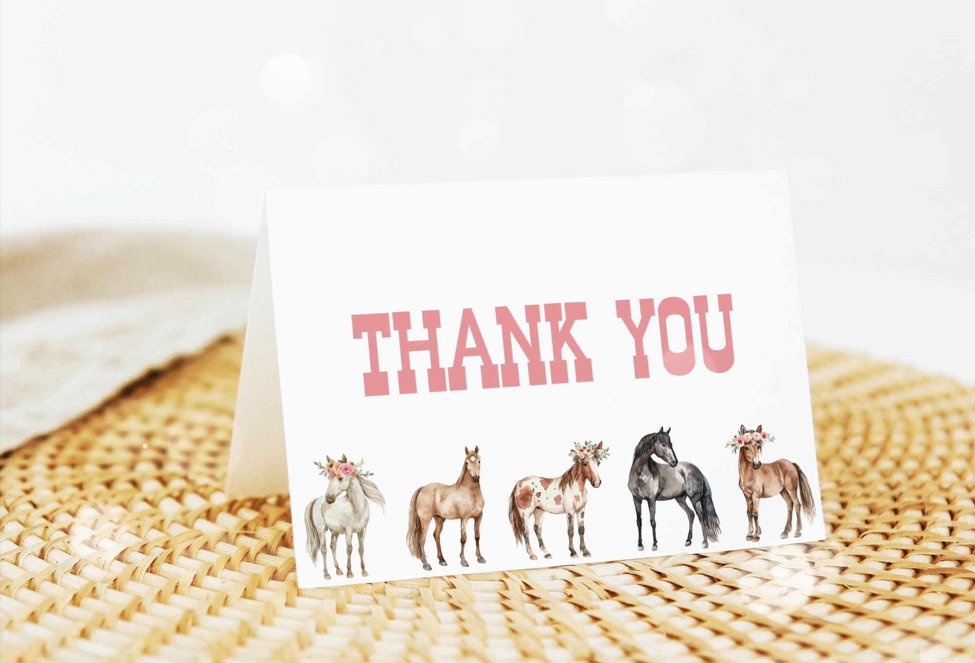Beautiful Horse Thank You 50 Horse Thank You Cards Ideas | Thank You