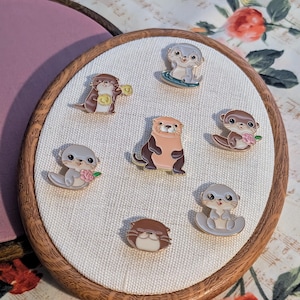 Otter Needle Minders! | Embroidery, Cross Stitch, Needlepoint, Sewing