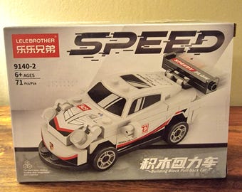 Pull Back Racing Car Mini Blocks | Speed Sports Car Building Bricks, Off-Road Vehicle Toy, Miniature Racing Car Construction Kit