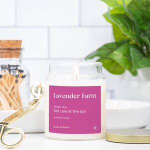 Lavender Candle, Scented Candle Lavender, Lavender Candle Favor, Lavender Gift, Lavender Scented Candle, Lavender Scent, Scented Lavender