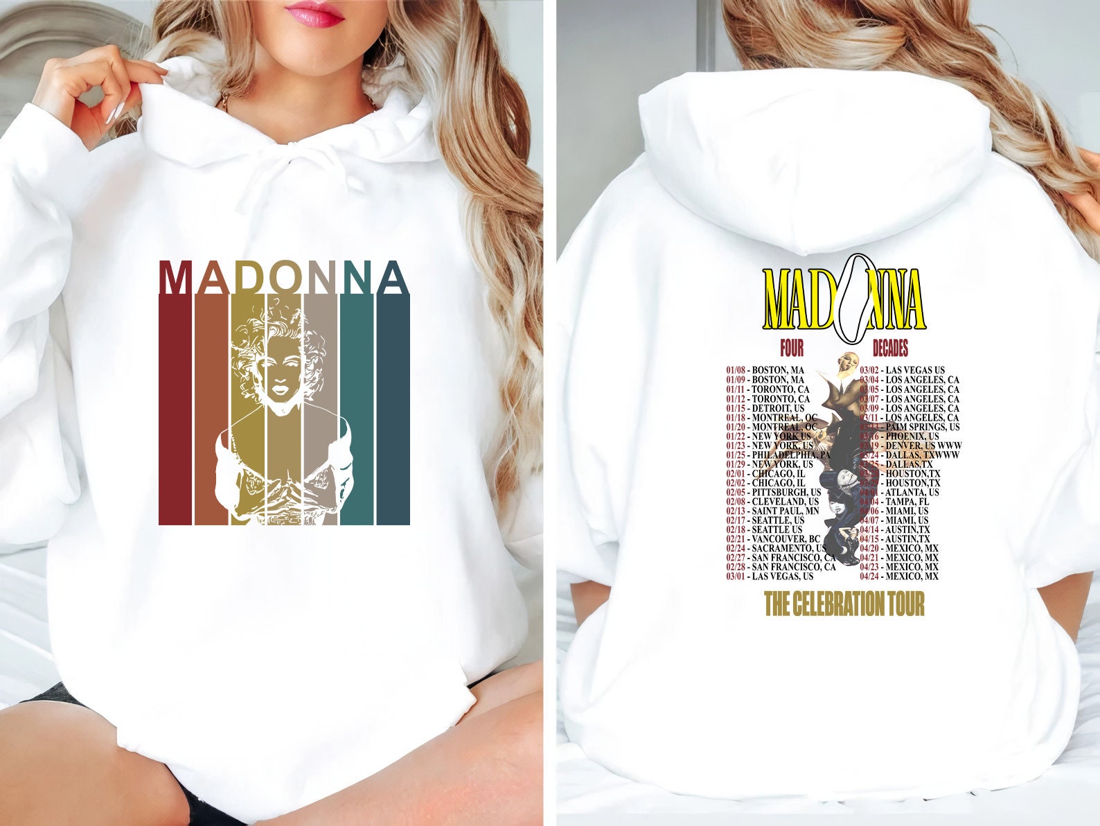 Madonna 90s Vintage Shirt 2024 Tour Madonna The Celebration T-Shirt
