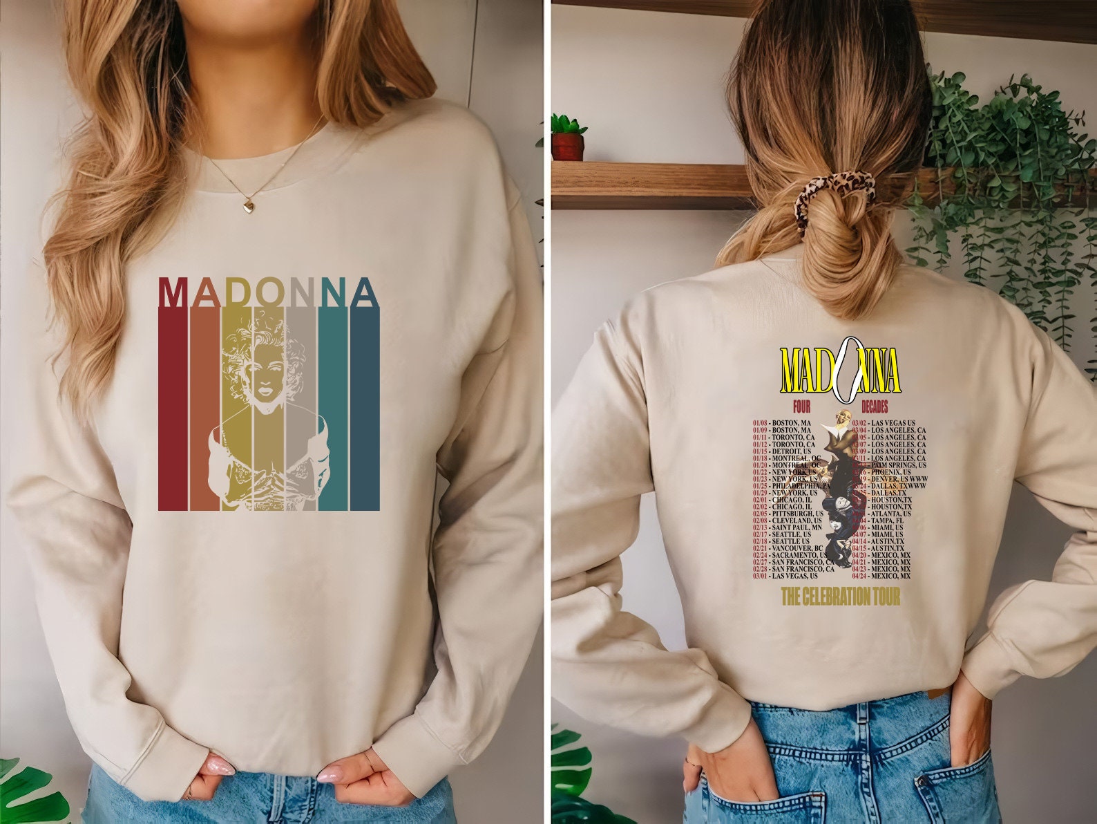 Madonna 90s Vintage Shirt 2024 Tour Madonna The Celebration T-Shirt