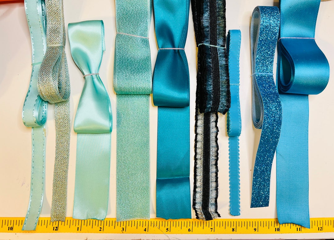 Shades of Teal Ribbon, Premium Ribbon Bundles, Wreath Ribbon Kits ...