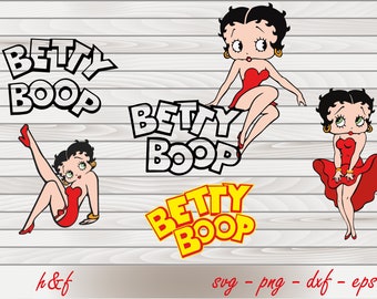 Betty Boop Svg - Etsy