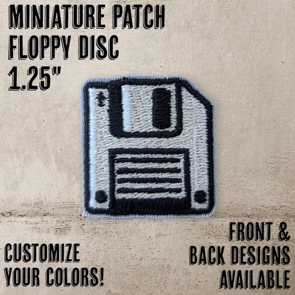 Floppy Disc Embroidered Patch, 90s Patch, Retro Patch