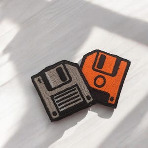 Floppy Disc Embroidered Patch