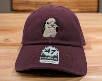 Cute Embroidered Lop Bunny on '47  Brand Clean Up Cap