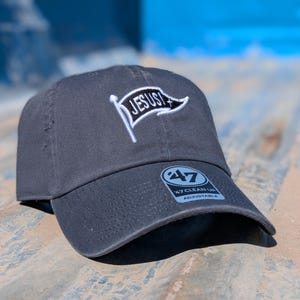 Boné Christian Pennant da marca 47 • Boné de beisebol bordado Faith • Opções de palavras personalizadas