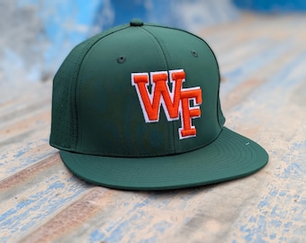 Custom 3D Embroidered Collegiate Hat, Perforated Mesh Snapback