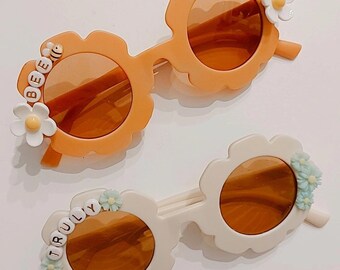 Gafas de sol infantiles personalizadas flor