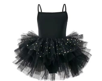 Maillot de tutú brillante para niñas pequeñas y niñas: vestido de ballet Twinkle Tots con tul brillante, conjunto de ballet para pequeñas bailarinas, multicapa premium.