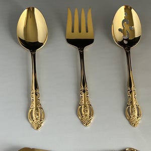 Estia Grenada Förgyllt Serveringsset Vintage Lyxigt Bestickset