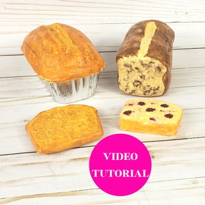 How To Make Fake Bread, Fake Banana Bread Tutorial, Fake Pumpkin Bread Tutorial, DIY Fake Cranberry Bread Lesson, Fake Bake Sweets Tutorial
