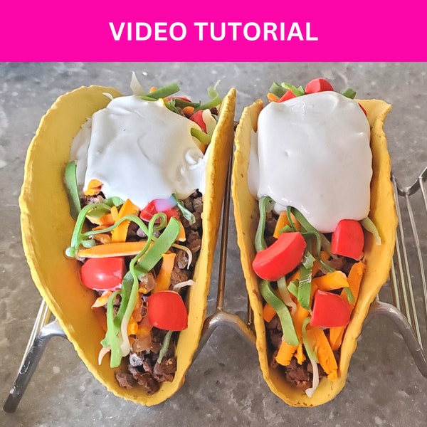 How To Make Tacos, Fake Bake Taco Tutorial, DIY Faux Mexican Food Lesson, Fake Food Tutorial