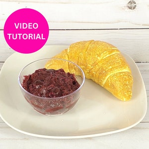 Fake Croissants and Cranberry Sauce Tutorial, How To Make Realistic Fake Food, Fake Bake Tutorial