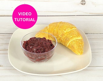 Fake Croissants and Cranberry Sauce Tutorial, How To Make Realistic Fake Food, Fake Bake Tutorial