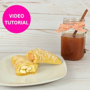 Fake Turnovers and Apple Cider Tutorial, How To Make Realistic Apple Turnovers, DIY Fake Apple Cider, Fake Bake Pumpkin Turnovers